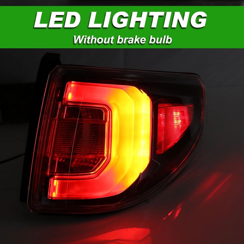 Lochnchn Tail Lights Compatible with GMC Acadia 2013-2016 Acadia Limited 2017 Rear LED Taillights Assembly Right Passenger Side Tail Lamp Replace 84051376-PFM.Not Include Bulb - Image 3